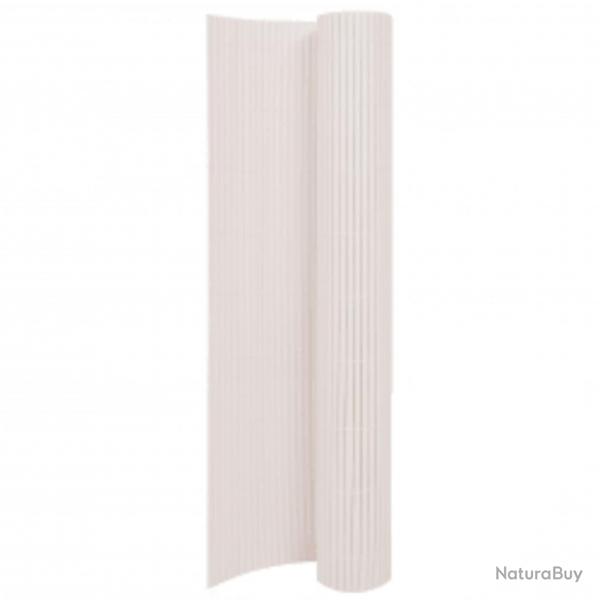 Clture de jardin double face 110x500 cm Blanc alsavelo