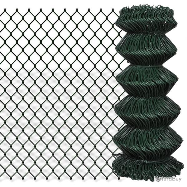 Clture  mailles losanges Acier 0,8x15 m Vert alsavelo