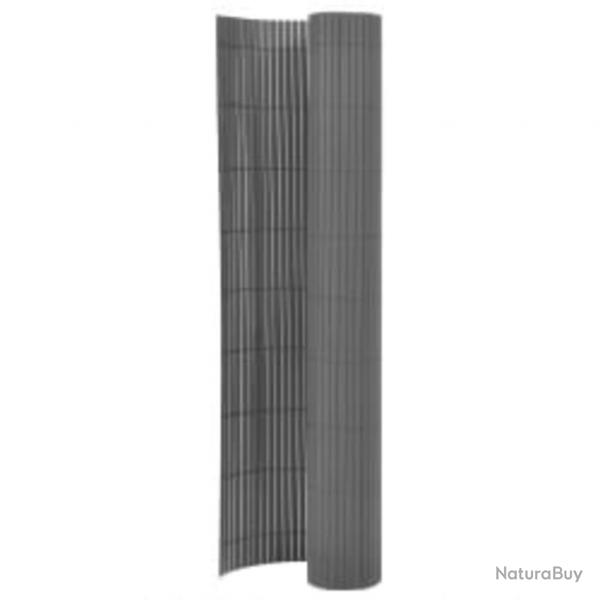 Clture de jardin double face 110x500 cm Gris alsavelo