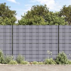 Écrans d'intimité de jardin 4 pcs PVC 35x0,19 m Gris clair mat alsavelo