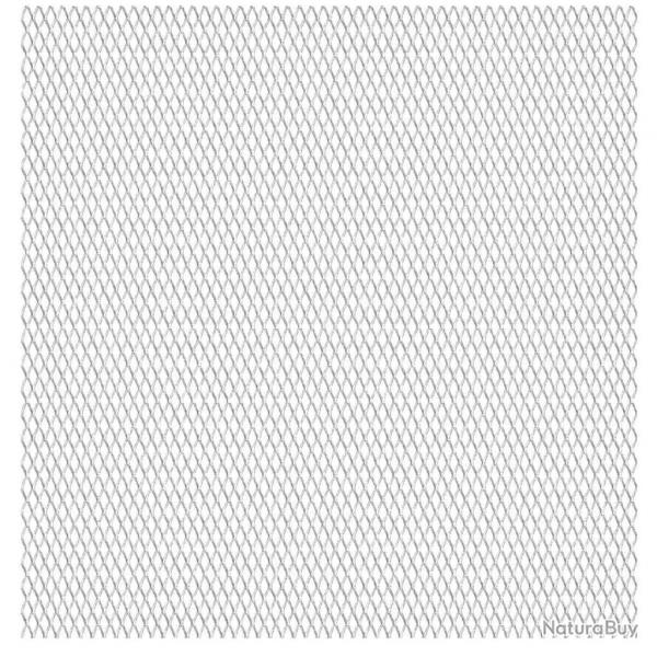 Panneau de grillage de jardin Acier inox 100x85 cm 45x20x4 mm alsavelo