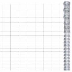 Clôture de jardin Acier galvanisé 50x1,25 m Argenté alsavelo