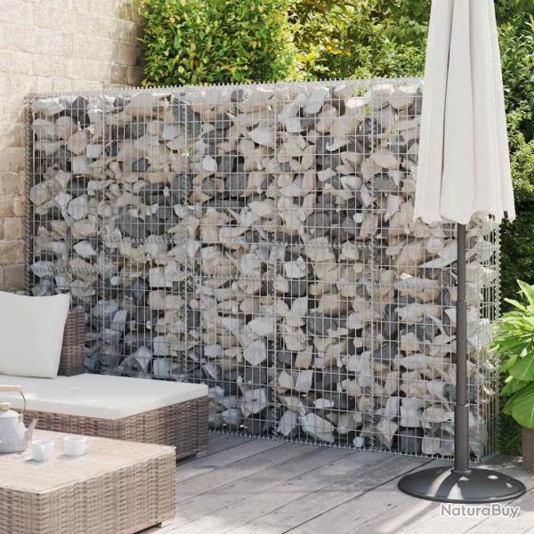 Mur en gabion avec couvercles Acier galvanis 300x30x200 cm alsavelo