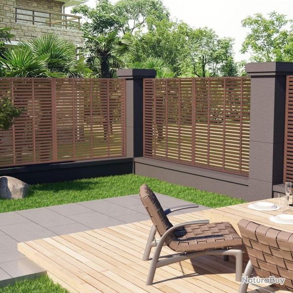 Clture  persiennes WPC 180x180 cm Marron alsavelo