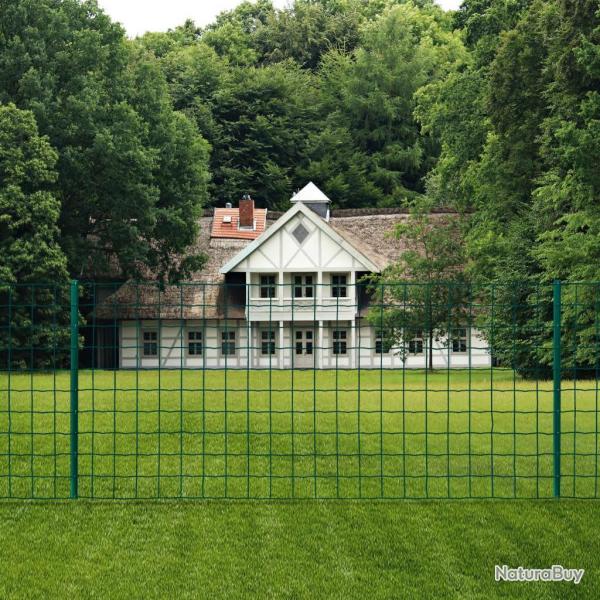 Clture Euro Acier 20x1,5 m Vert alsavelo