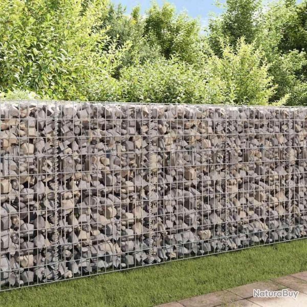 Mur de gabion Acier galvanis 450 x 30 x 100 cm alsavelo