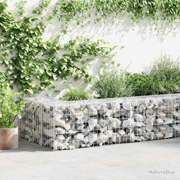 Mur en gabion avec couvercles Acier galvanis 900x30x50 cm alsavelo