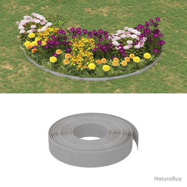 Bordures de jardin 4 pcs gris 10 m 10 cm polythylne alsavelo