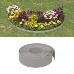 Bordures de jardin 3 pcs gris 10 m 15 cm polyéthylène alsavelo