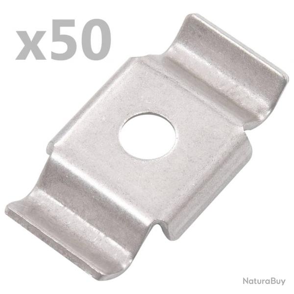 Clips de clture en papillon 50 pcs Acier inoxydable alsavelo
