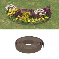 Bordures de jardin 5 pcs marron 10 m 10 cm polyéthylène alsavelo