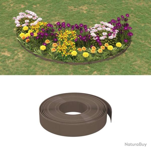 Bordures de jardin 5 pcs marron 10 m 10 cm polythylne alsavelo