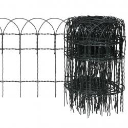 Bordure de pelouse Fer enduit de poudre 25x0,4 m alsavelo