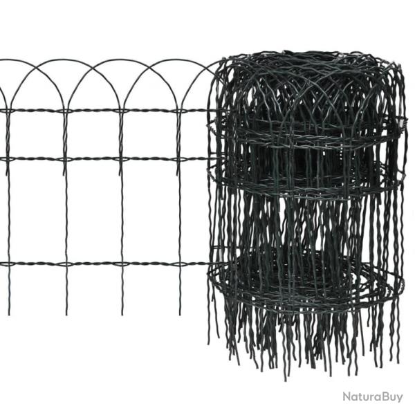 Bordure de pelouse Fer enduit de poudre 25x0,4 m alsavelo