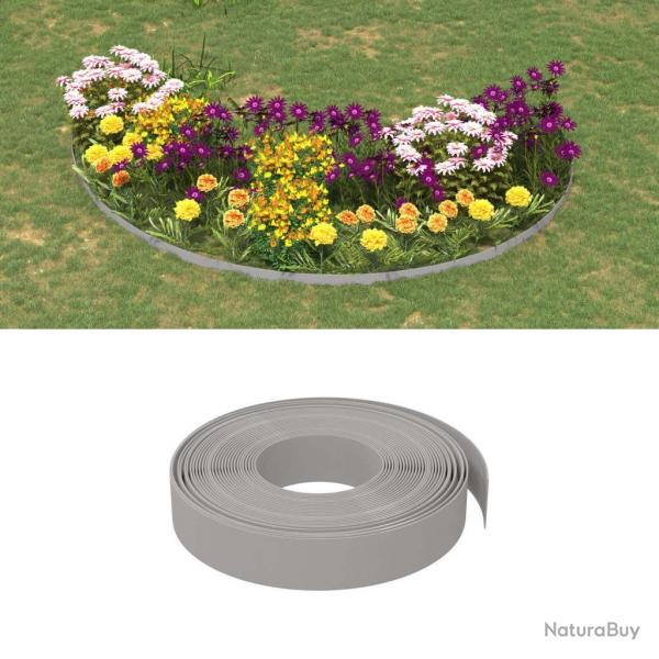 Bordures de jardin 5 pcs gris 10 m 10 cm polythylne alsavelo
