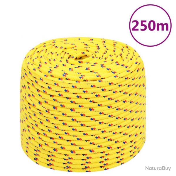 Corde de bateau Jaune 6 mm 250 m Polypropylne alsavelo