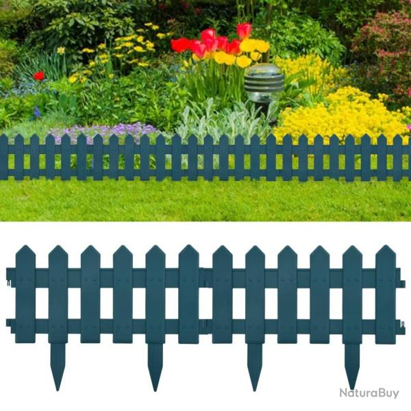 Bordures de pelouse 25 pcs Vert 10 m PP alsavelo