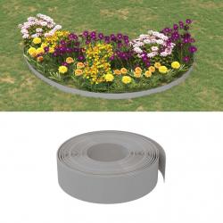 Bordure de jardin gris 10 m 15 cm polyéthylène alsavelo