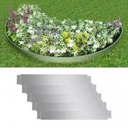 Clôture flexible de pelouse 5 pcs Acier galvanisé 100x14 cm alsavelo