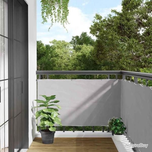 cran d'intimit de balcon gris 500x120 cm PVC alsavelo
