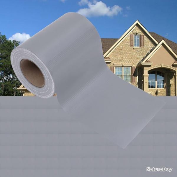 cran d'intimit de jardin PVC 35x0,19 m Gris clair mat alsavelo