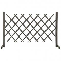 Clôture en treillis de jardin Gris 120x90 cm Bois de sapin alsavelo