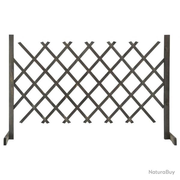 Clture en treillis de jardin Gris 120x90 cm Bois de sapin alsavelo