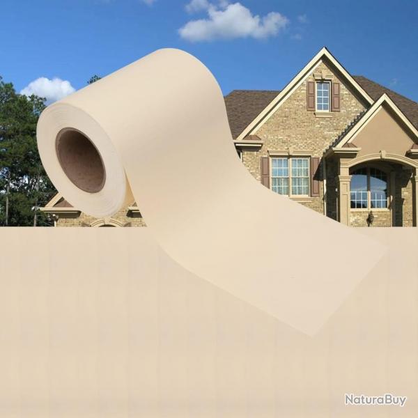 cran d'intimit de jardin PVC 35x0,19 m Crme alsavelo