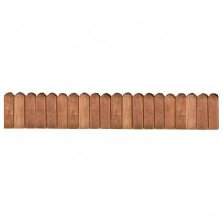 Rouleau de bordure Marron 120 cm Bois de pin imprégné alsavelo