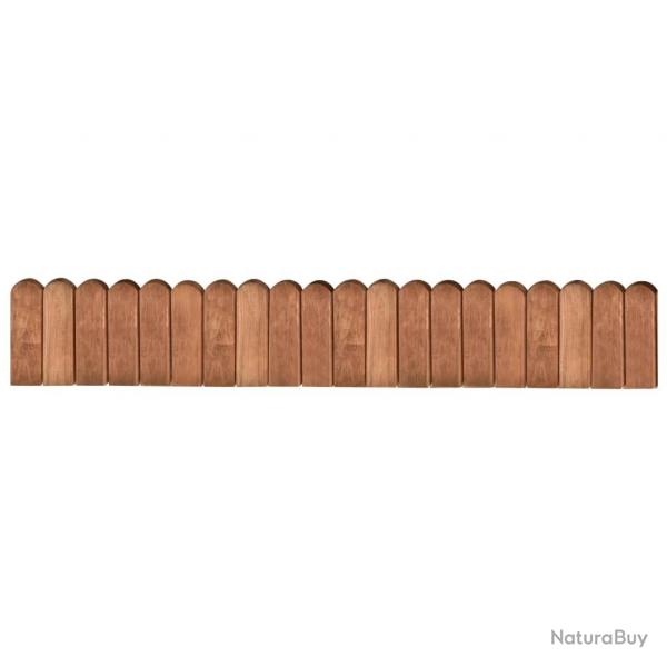 Rouleau de bordure Marron 120 cm Bois de pin imprgn alsavelo