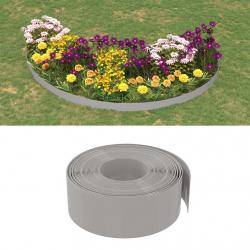 Bordure de jardin Gris 10 m 20 cm polyéthylène alsavelo