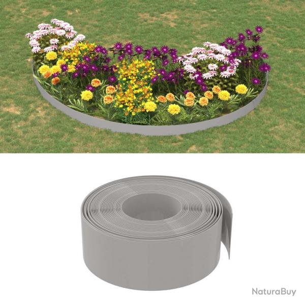 Bordure de jardin Gris 10 m 20 cm polythylne alsavelo