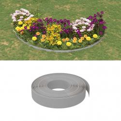 Bordures de jardin 3 pcs gris 10 m 10 cm polyéthylène alsavelo