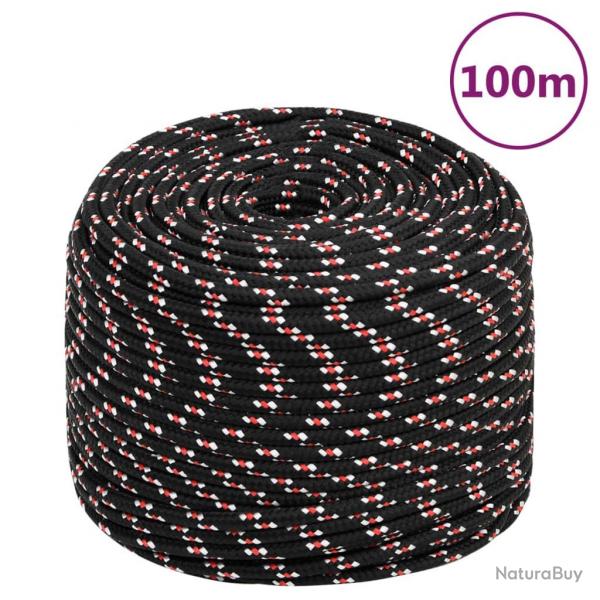 Corde de bateau Noir 10 mm 100 m Polypropylne alsavelo