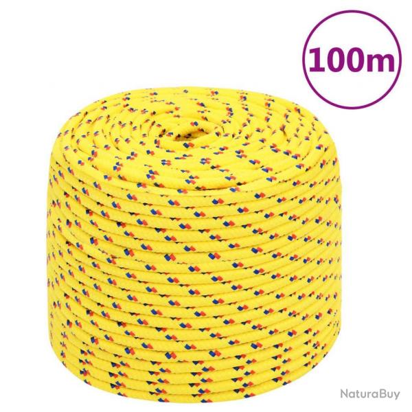 Corde de bateau Jaune 10 mm 100 m Polypropylne alsavelo