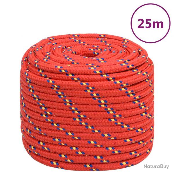 Corde de bateau Rouge 16 mm 25 m Polypropylne alsavelo