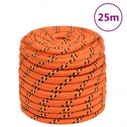 Corde de bateau Orange 16 mm 25 m Polypropylène alsavelo