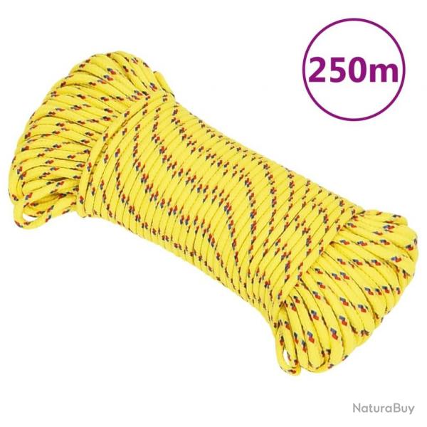 Corde de bateau Jaune 5 mm 250 m Polypropylne alsavelo