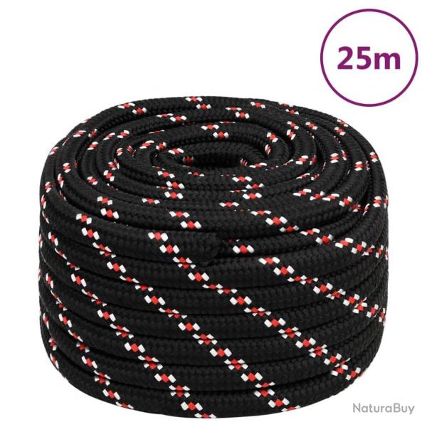 Corde de bateau Noir 20 mm 25 m Polypropylne alsavelo