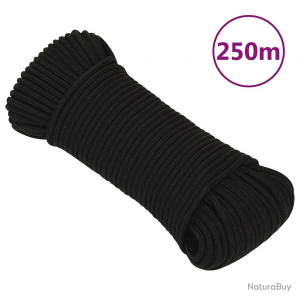 Corde de travail Noir 5 mm 250 m Polyester alsavelo