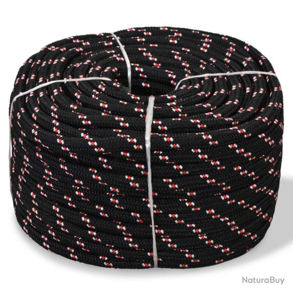 Corde de bateau Polypropylne 12 mm 50 m Noir alsavelo
