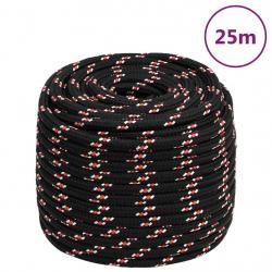 Corde de bateau Noir 16 mm 25 m Polypropylène alsavelo