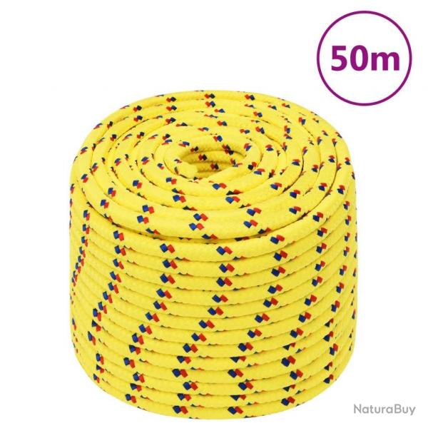 Corde de bateau Jaune 12 mm 50 m Polypropylne alsavelo
