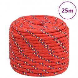 Corde de bateau Rouge 18 mm 25 m Polypropylène alsavelo