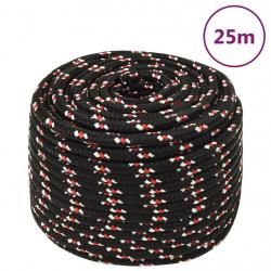 Corde de bateau Noir 14 mm 25 m Polypropylène alsavelo