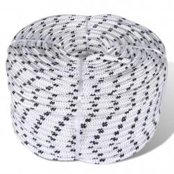 Corde de bateau tressée en bobine Polyester 10 mm x 50 m alsavelo