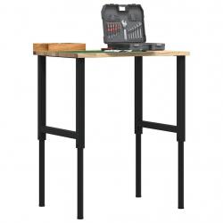 Établi 80x60x(71,5-98) cm bois de chêne massif alsavelo