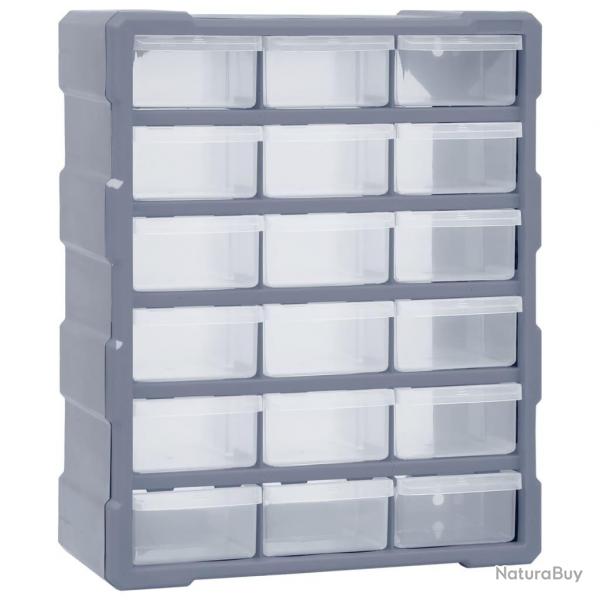 Organisateur multi-tiroirs avec 18 tiroirs centraux 38x16x47 cm alsavelo