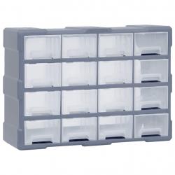 Organisateur multi-tiroirs avec 16 tiroirs centraux 52x16x37 cm alsavelo