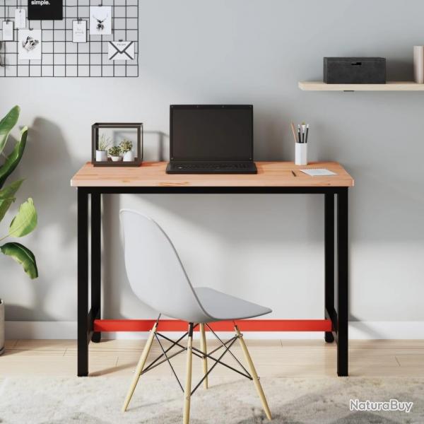 tabli 115x55x81,5 cm bois massif de htre et mtal alsavelo